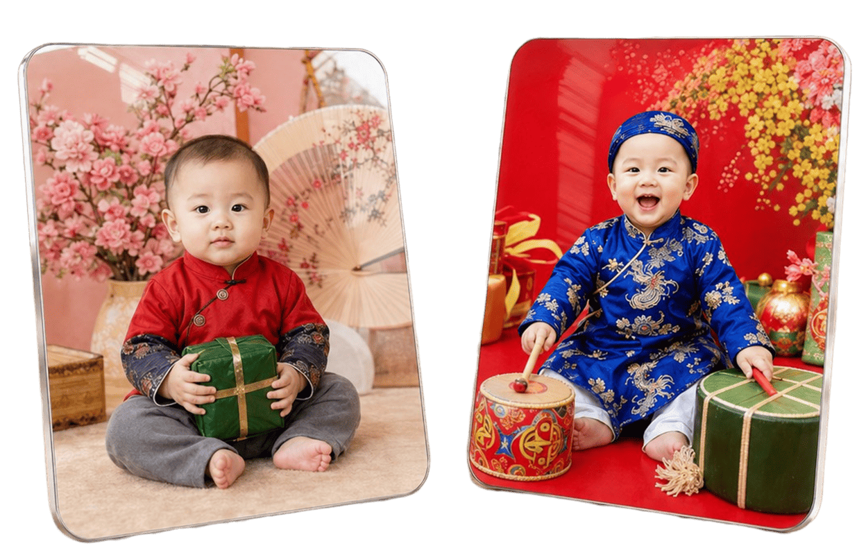 Ảnh Tráng Gương Để Bàn