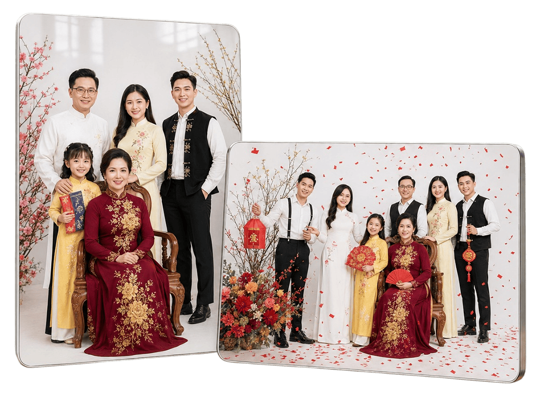 Tiệm in ảnh tráng gương để bàn đẹp