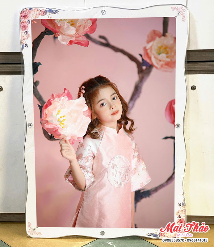 Ảnh tráng gương pha lê giá rẻ